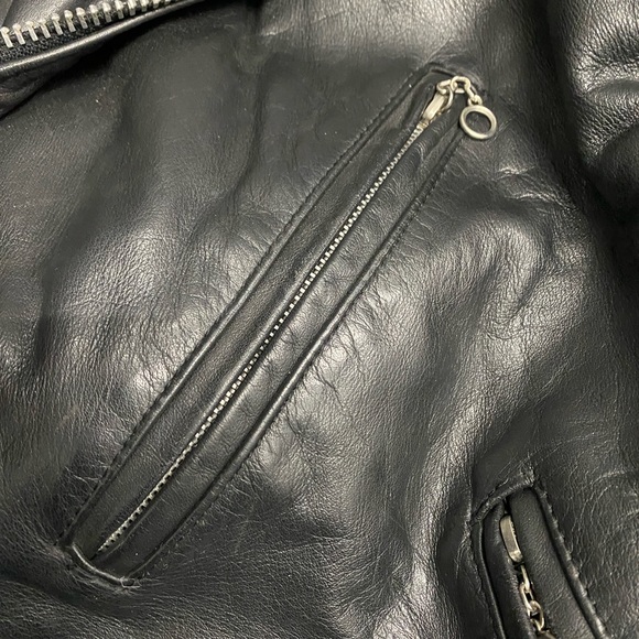 Vintage 70’s Berman’s NYC Leather Motorcycle Jacket - Picture 8 of 16